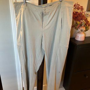 Cabela's Guidewear convertible hiking quick dry pants, khaki, Plus size 20
